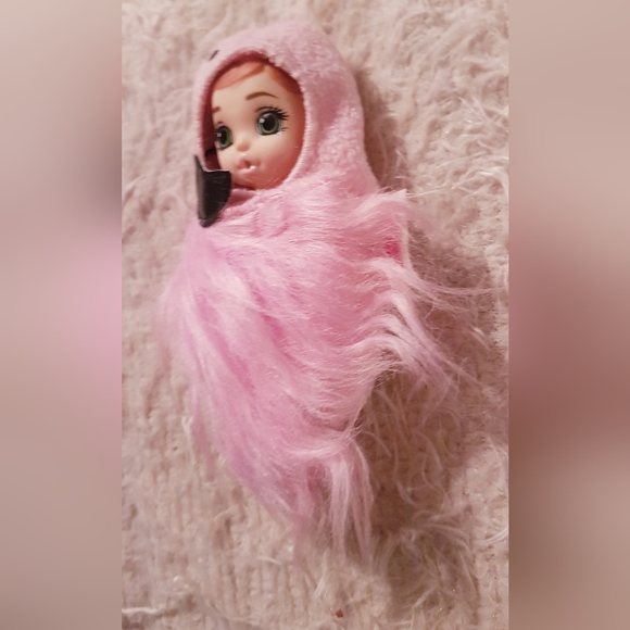 Baby Born Surprise Flamingo Doll Mini Zapf Creations Red Hair Green Eyes - Picture 8 of 12